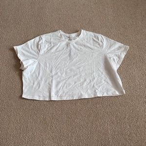 Skims Marble Short Sleeve Crop Top, Size 4X NWT